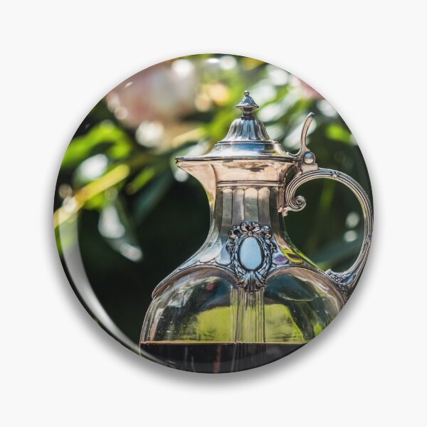 Item preview, Wine jug made of crystal and silver. Antique item for the table. Elegant rich dishes for decorating a feast. designed and sold by Alexander Sorokopud.