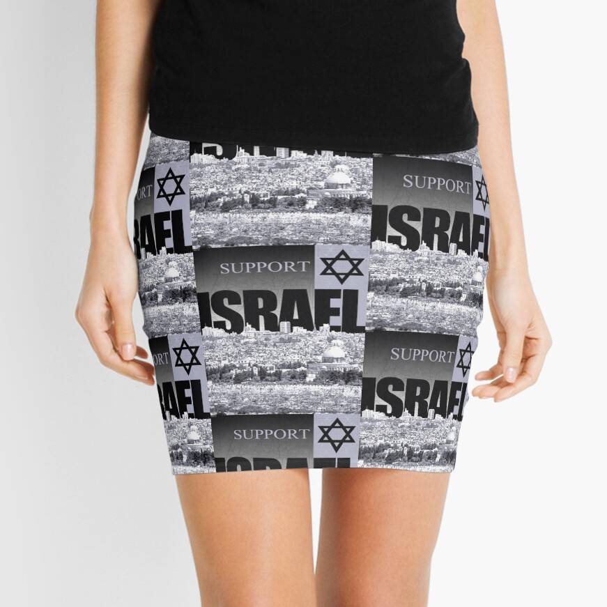 Support Israel Mini Skirt