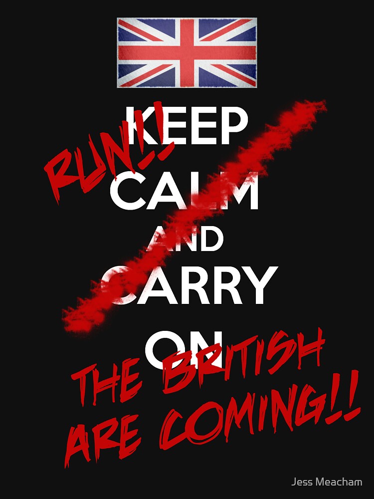 The British Are Coming White Text T Shirt For Sale By GlockGirl40   Raf,750x1000,075,t,101010 01c5ca27c6.u1 