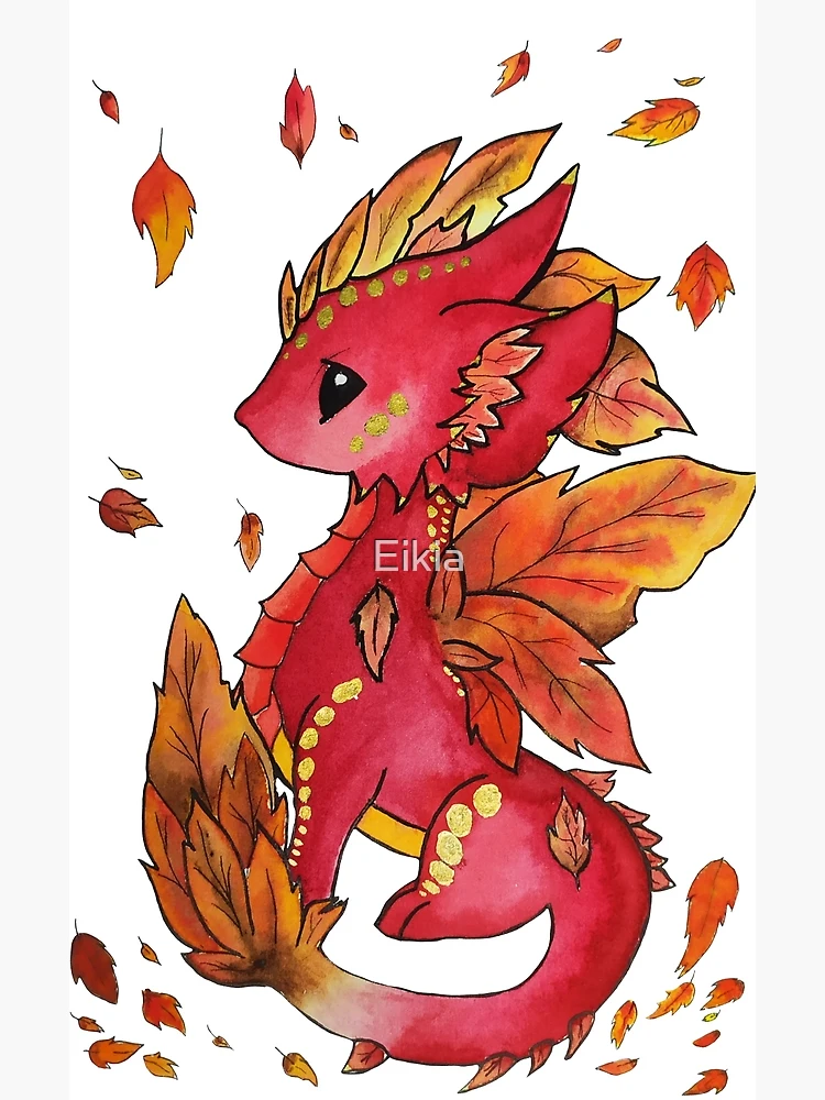 Autumn dragon | Art Print