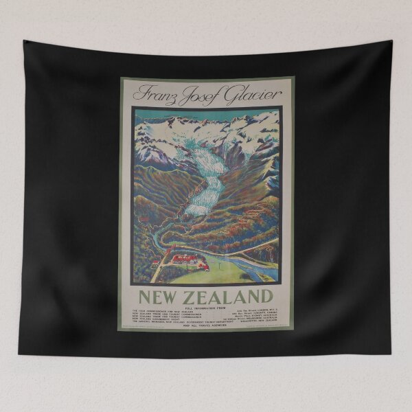 Artikelvorschau, New Zealand vintage travel poster entworfen und verkauft von stickart-marek.
