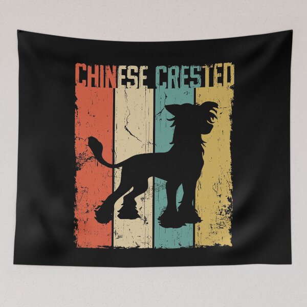 Item preview, Chinese Crested Dog Vintage Retro Style designed and sold by rafaeltto.