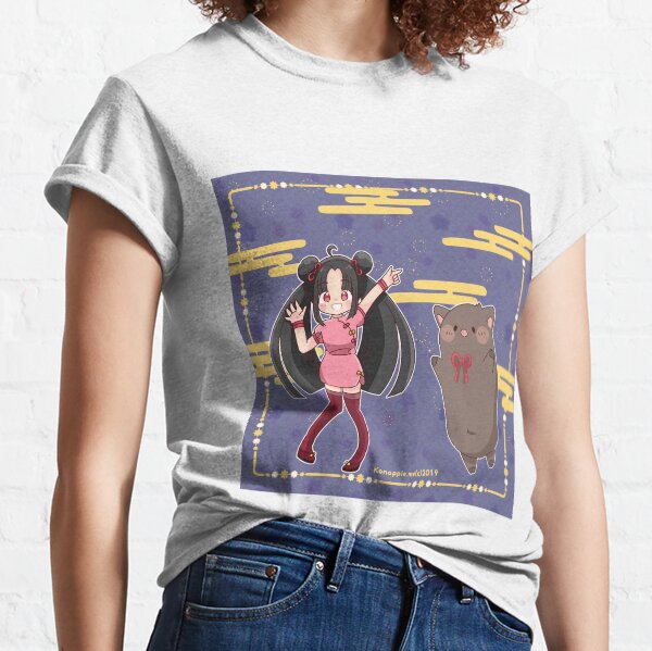 Cute Little Girl and Wild Boar Classic T-Shirt