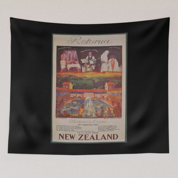 Artikelvorschau, New Zealand vintage travel poster entworfen und verkauft von stickart-marek.