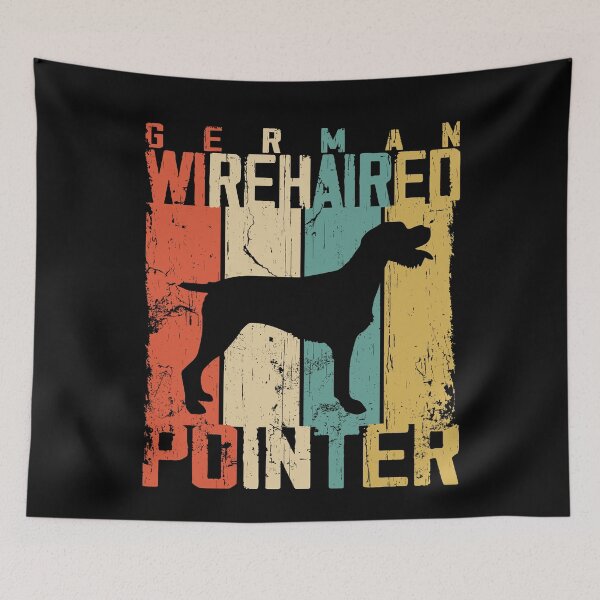 Item preview, German Wirehaired Pointer Dog Vintage Retro Style designed and sold by rafaeltto.
