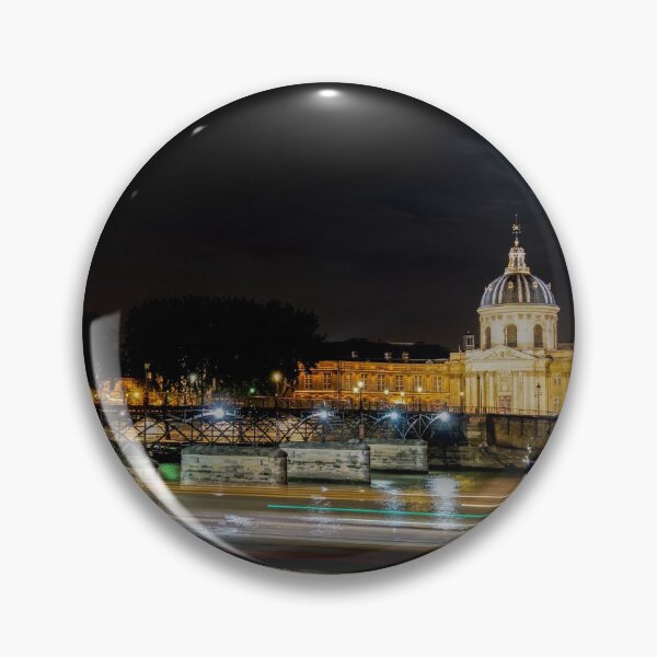 Artikelvorschau, Institut de France und Pont des Arts bei Nacht - Paris entworfen und verkauft von Ulysse Pixel.