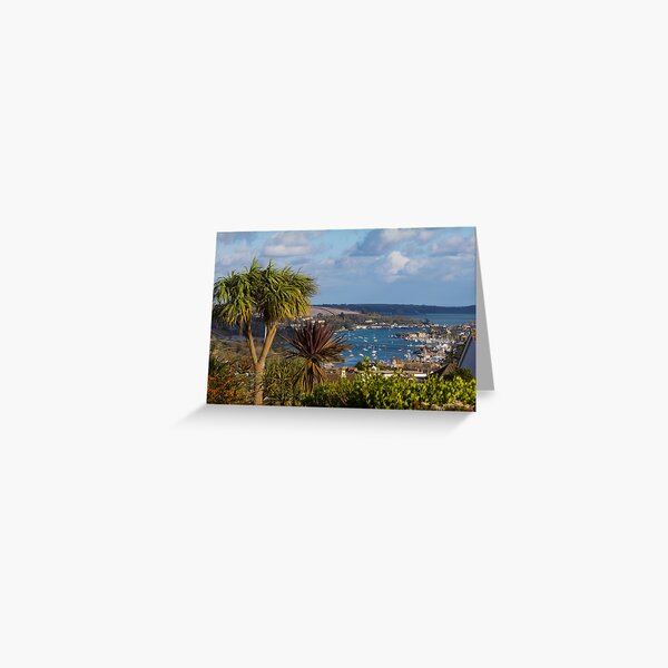 A photograph of Falmouth from Penryn Cornwall Greeting Card