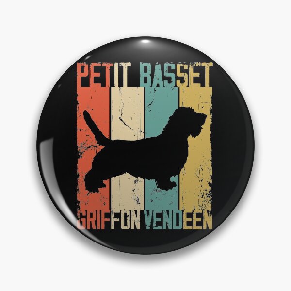 Item preview, Petit Basset Griffon Vend�en Dog Vintage Retro Style designed and sold by rafaeltto.