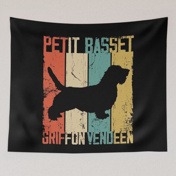 Item preview, Petit Basset Griffon Vend�en Dog Vintage Retro Style designed and sold by rafaeltto.