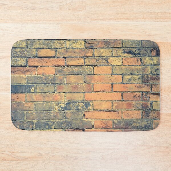 Item preview, Old brick wall with cracks and scratches. Brick wall background. Distressed wall with broken bricks texture. House facade designed and sold by AnaMOMarques.