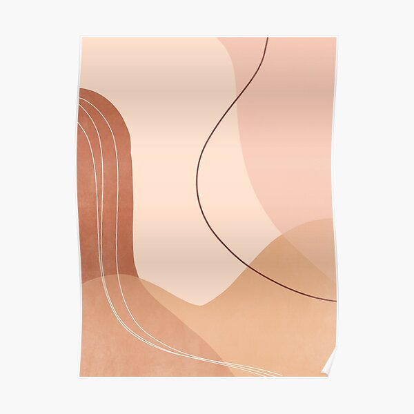 Abstract Bohemian Shapes 3.3 Poster
