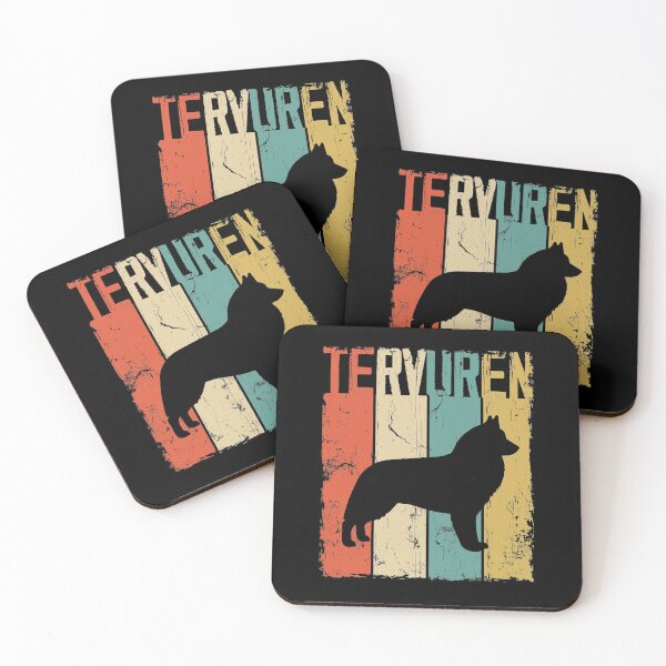 Item preview, Tervuren Dog Vintage Retro Style designed and sold by rafaeltto.