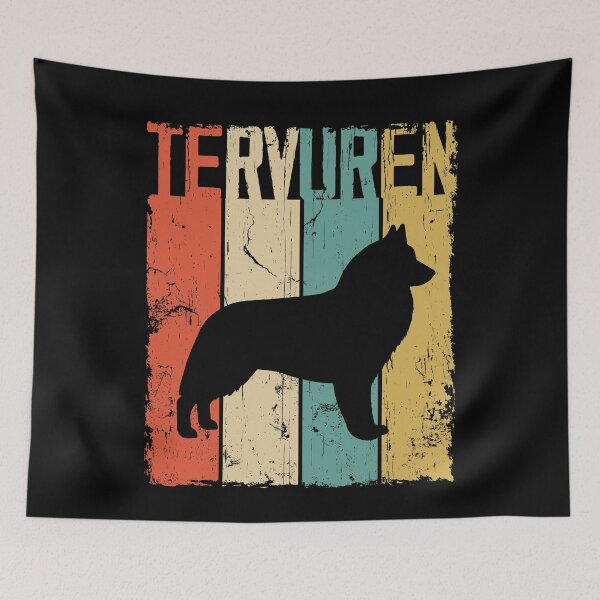 Item preview, Tervuren Dog Vintage Retro Style designed and sold by rafaeltto.