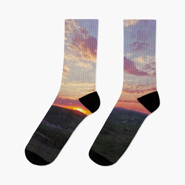 Item preview, Beautiful red sunset at the country side designed and sold by IlonaP99.