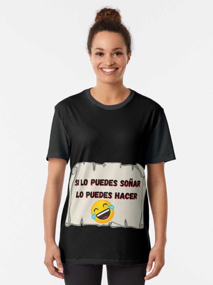 Vista alternativa de Camiseta gráfica Si lo puedes soñar, lo puedes hacer