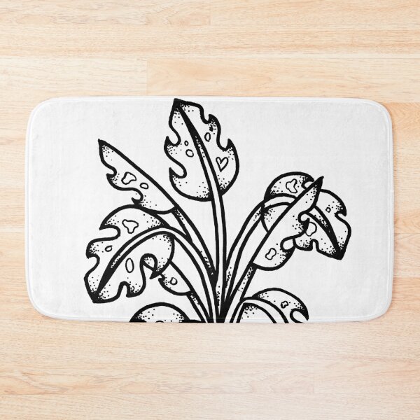 Item preview, Monstera skull designed and sold by ivyklomp.