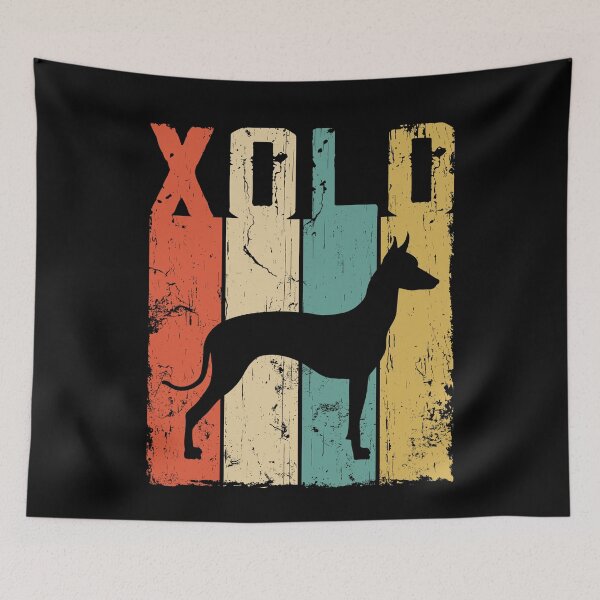 Item preview, Xolo Xoloitzcuintle Mexican Hairless Dog Vintage Retro Style designed and sold by rafaeltto.