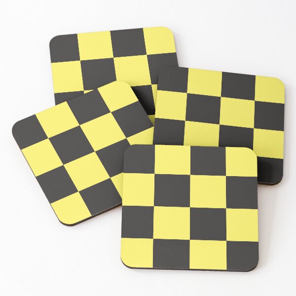 Item preview, Yellow and Black Chequered Pattern designed and sold by zcabask.