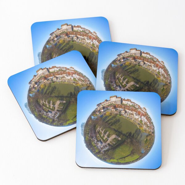 Item preview, Little-planet spherical panoramic view of Pesmes village in Burgundy designed and sold by Alexander Sorokopud.