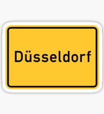 Dusseldorf, Road Sign, Germany Sticker
