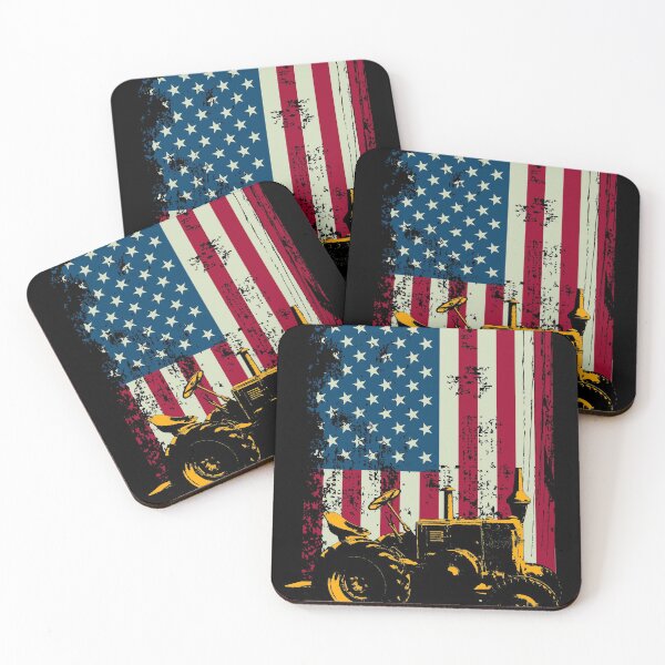 Item preview, Tractor American Flag print, Farmer graphic, America product designed and sold by Lisbob.