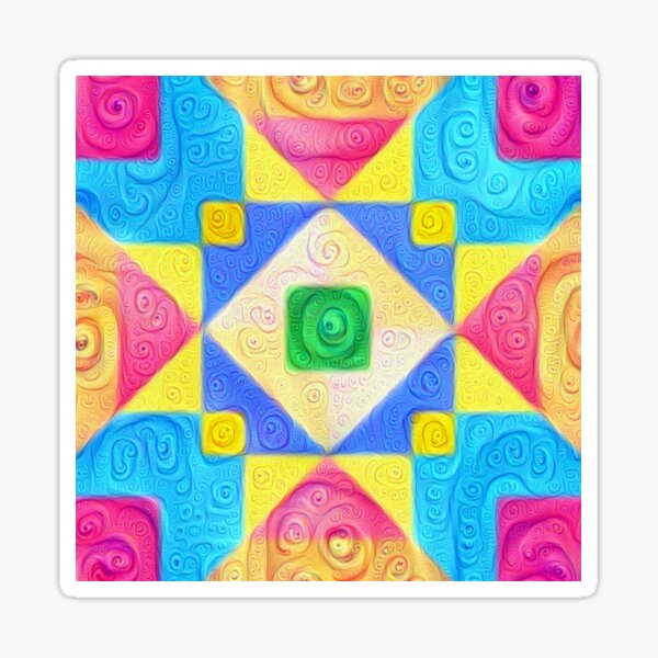 Item preview, #DeepDream Color Squares Visual Areas 5x5K v1448181063 designed and sold by blackhalt.