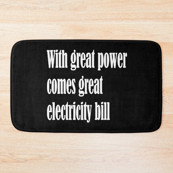 Item preview, Electricity facts, bill, Superhero quotes gift designed and sold by Kuma518.