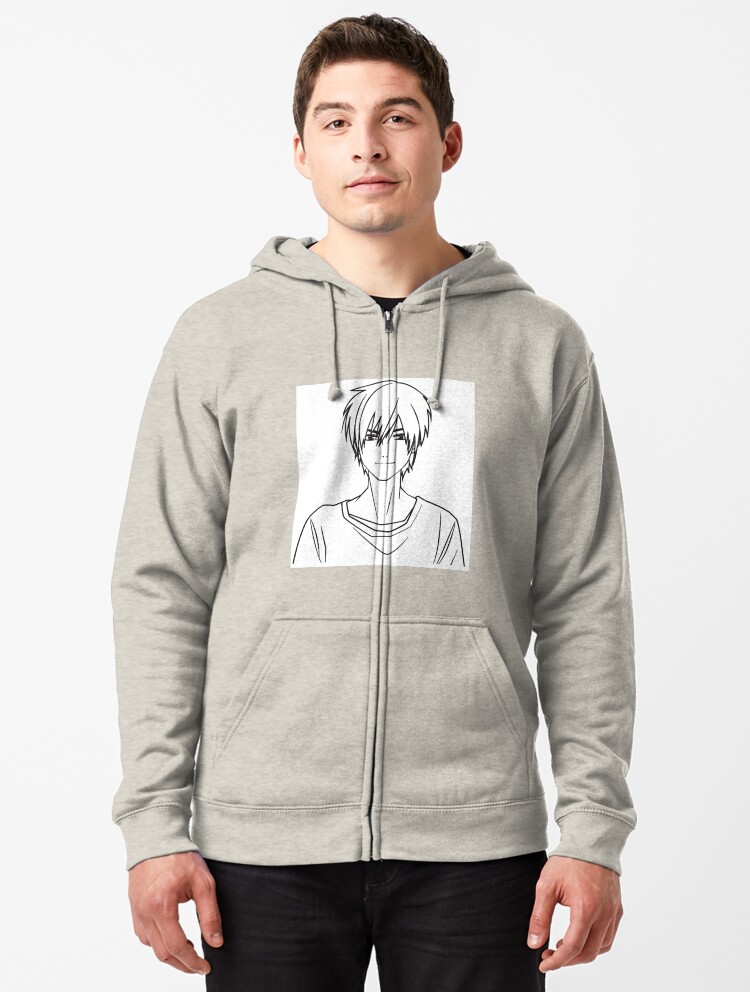 Anime Guy Anime Boy Drawing Arts Cute Anime Boy Zipped Hoodie By Zerodom Redbubble