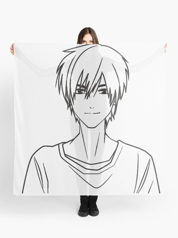 Scarf anime boy  drawing by MikasaTifaVermilion on DeviantArt