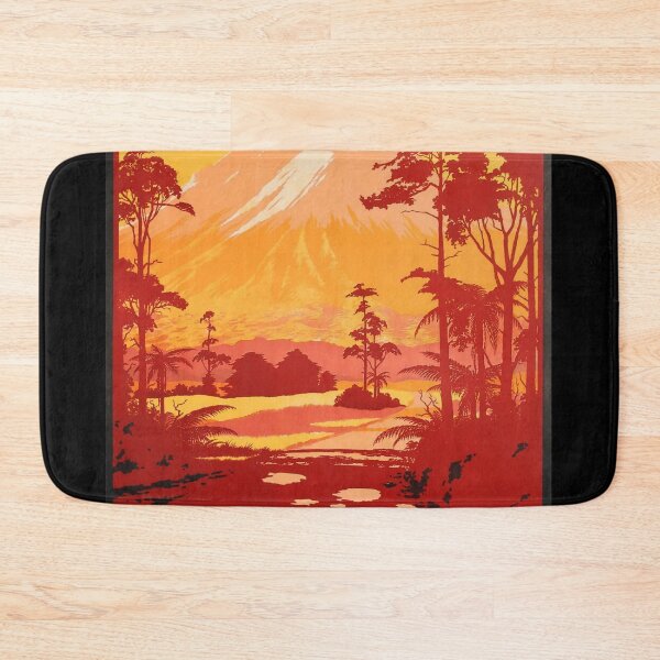 Item preview, Mt Egmont New Zealand vintage travel poster designed and sold by stickart-marek.