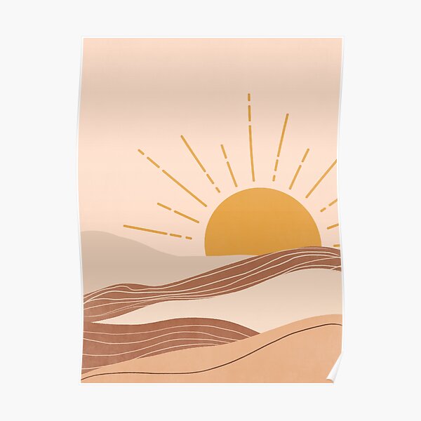 Abstract Sunset Painting 3.6 Poster