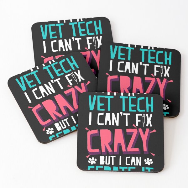 Item preview, Funny Vet print | Can't Fix Crazy but I Can Sedate It Tee designed and sold by Lisbob.
