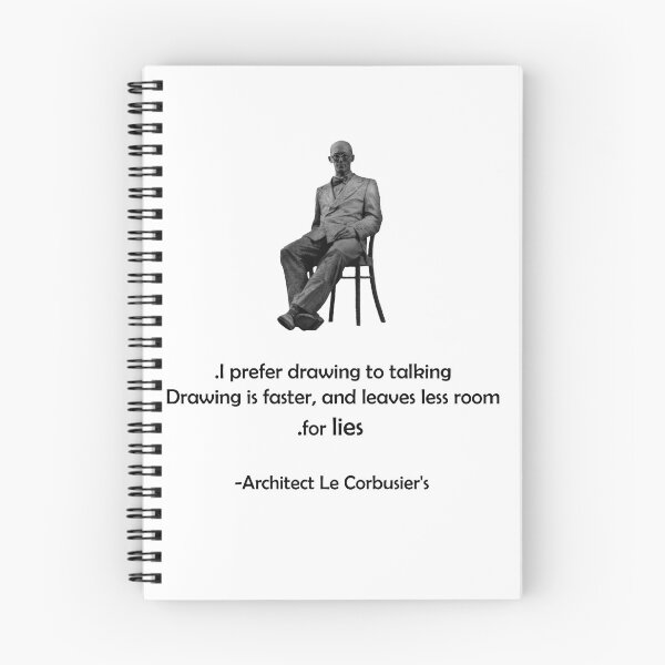 Item preview, Le Corbusier's quotation designed and sold by Archtshirt.