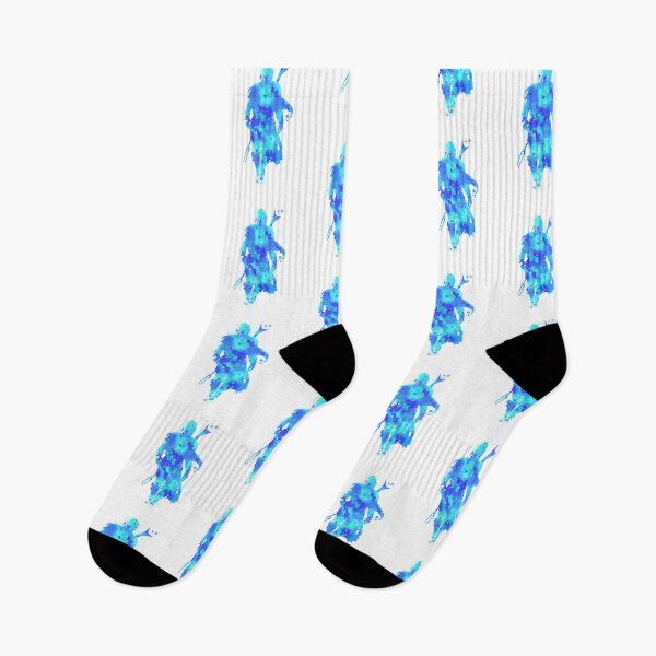 Item preview, MANDO Silhouette Blue Spray Highlight designed and sold by Rocket Fox.