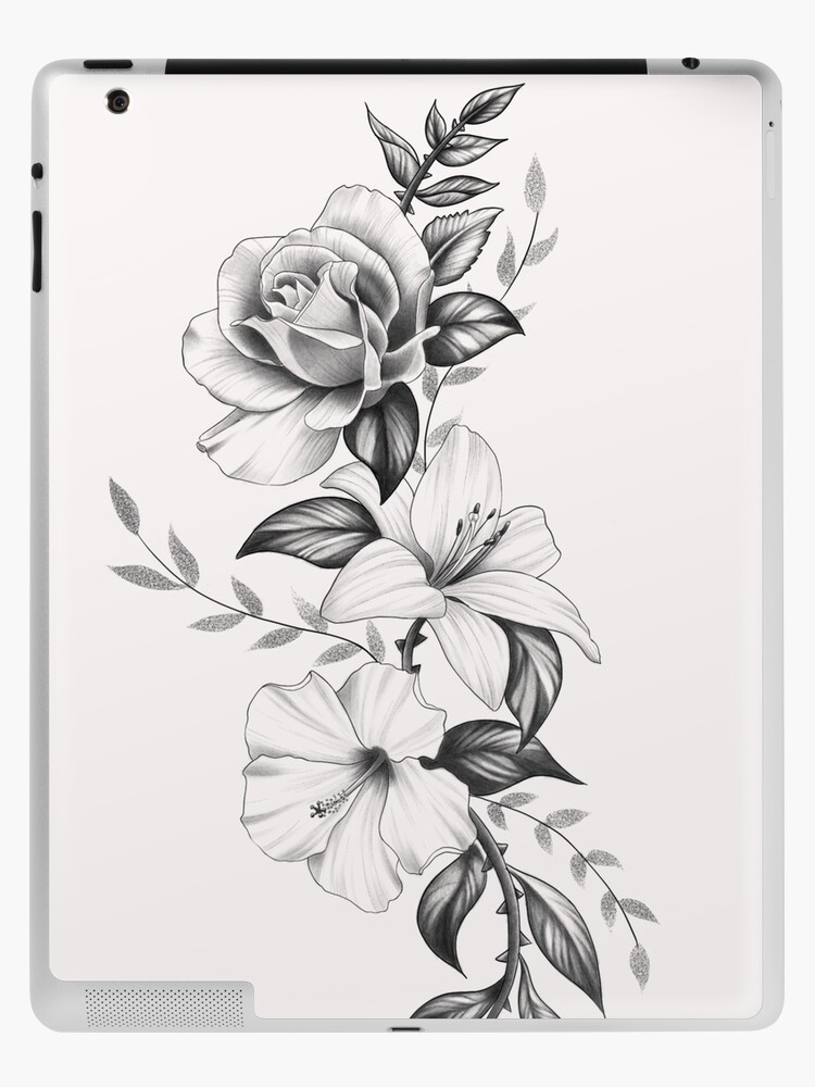 Aggregate 73 Long Flower Tattoo Designs Latest Thtantai2   Mwo,x1000,ipad 2 Skin Pad,750x1000,f8f8f8 