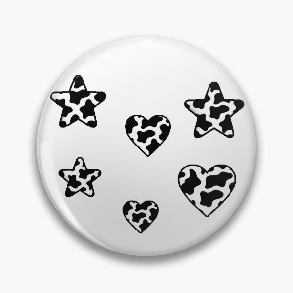 Item preview, cow print hearts and stars designed and sold by aspolaris17.
