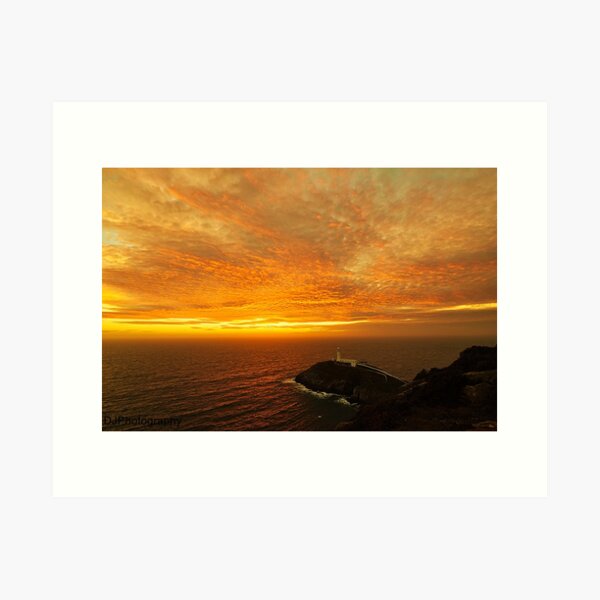 Item preview, Spectacular sunset at South Stack designed and sold by Derren Jones.