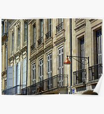 Streetscape III - Quai des Chartrons, Bordeaux Poster