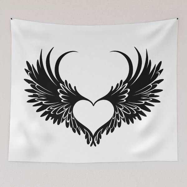 Item preview, Winged angel heart designed and sold by Blackmoon9.