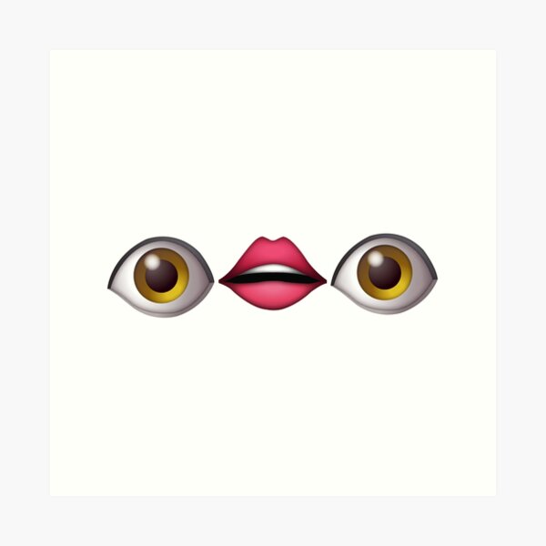 Cute Eye Emoji Art Board Prints for Sale