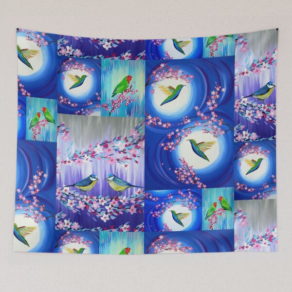 Item preview, Bird collage designed and sold by cathyartist.