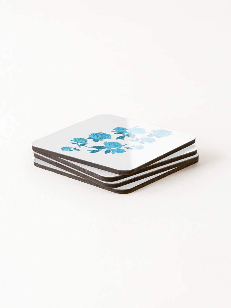 Thumbnail 4 of 5, Coasters (Set of 4), Blue Roses, Multiples! designed and sold by timothybeighton.