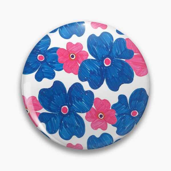 Item preview, BOLD FLORAL COLOUR PEN ART designed and sold by PrachiManerikar.