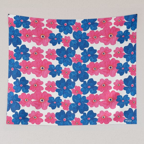 Item preview, BOLD FLORAL COLOUR PEN ART designed and sold by PrachiManerikar.