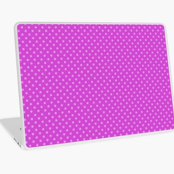 Pattern mallow dots, on mallow background Laptop Skin