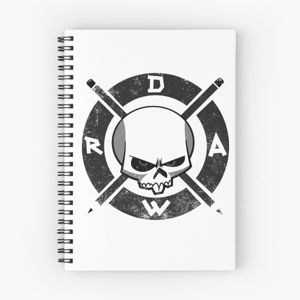 Item preview, Draw Everyday - Artsy Vector Skull based Design (Black and White) designed and sold by Sebastian Stadler.