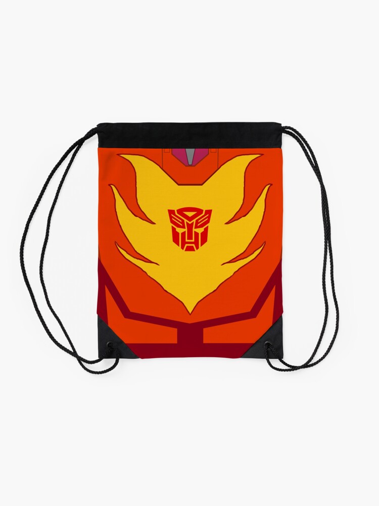 Thumbnail 2 of 3, Drawstring Bag, Transformers G1 Hot Rod flames designed and sold by CraigMatthews.