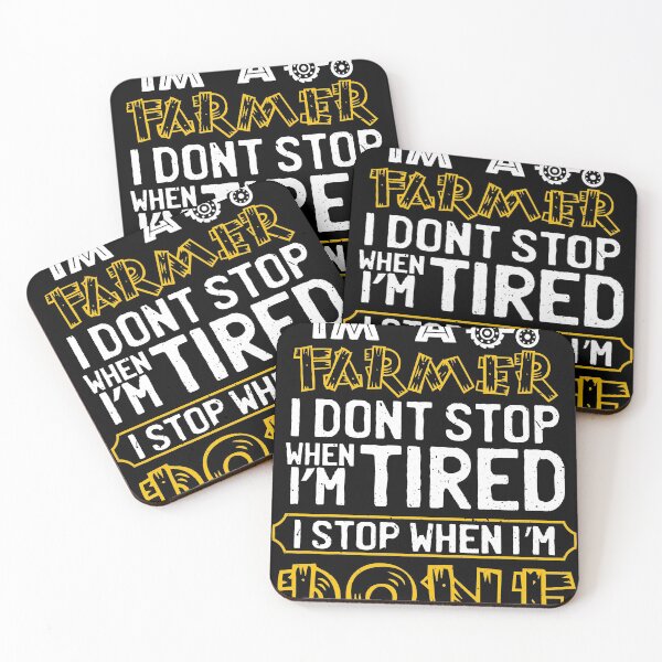 Item preview, I Stop When I'm Done | Funny Farming Tee | Farmers design designed and sold by Lisbob.