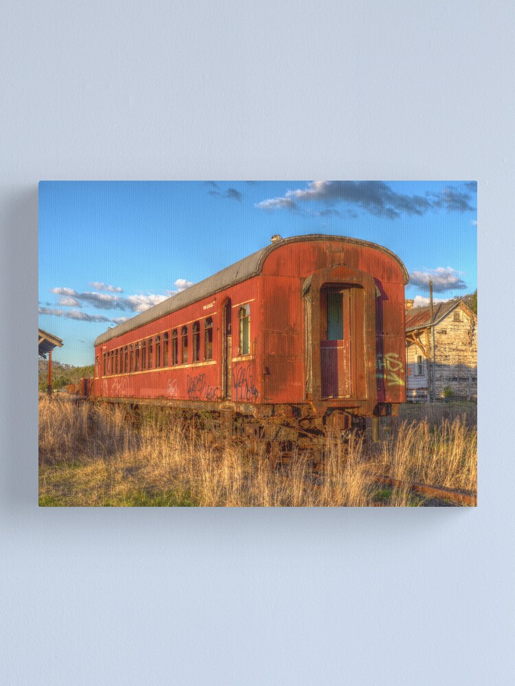 Thumbnail 1 of 3, Canvas Print, Off the rails designed and sold by theoddshot.