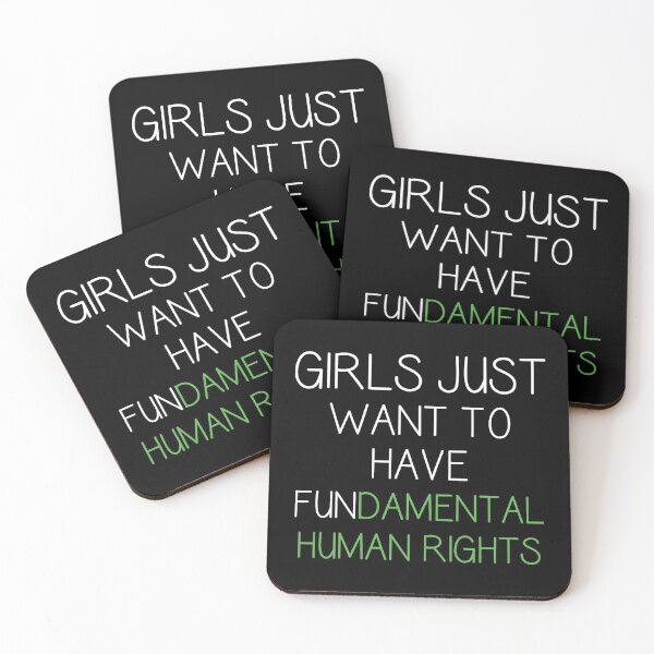 Item preview, Girls Just Want to Have Fundamental Human Rights Feminist design designed and sold by jakehughes2015.